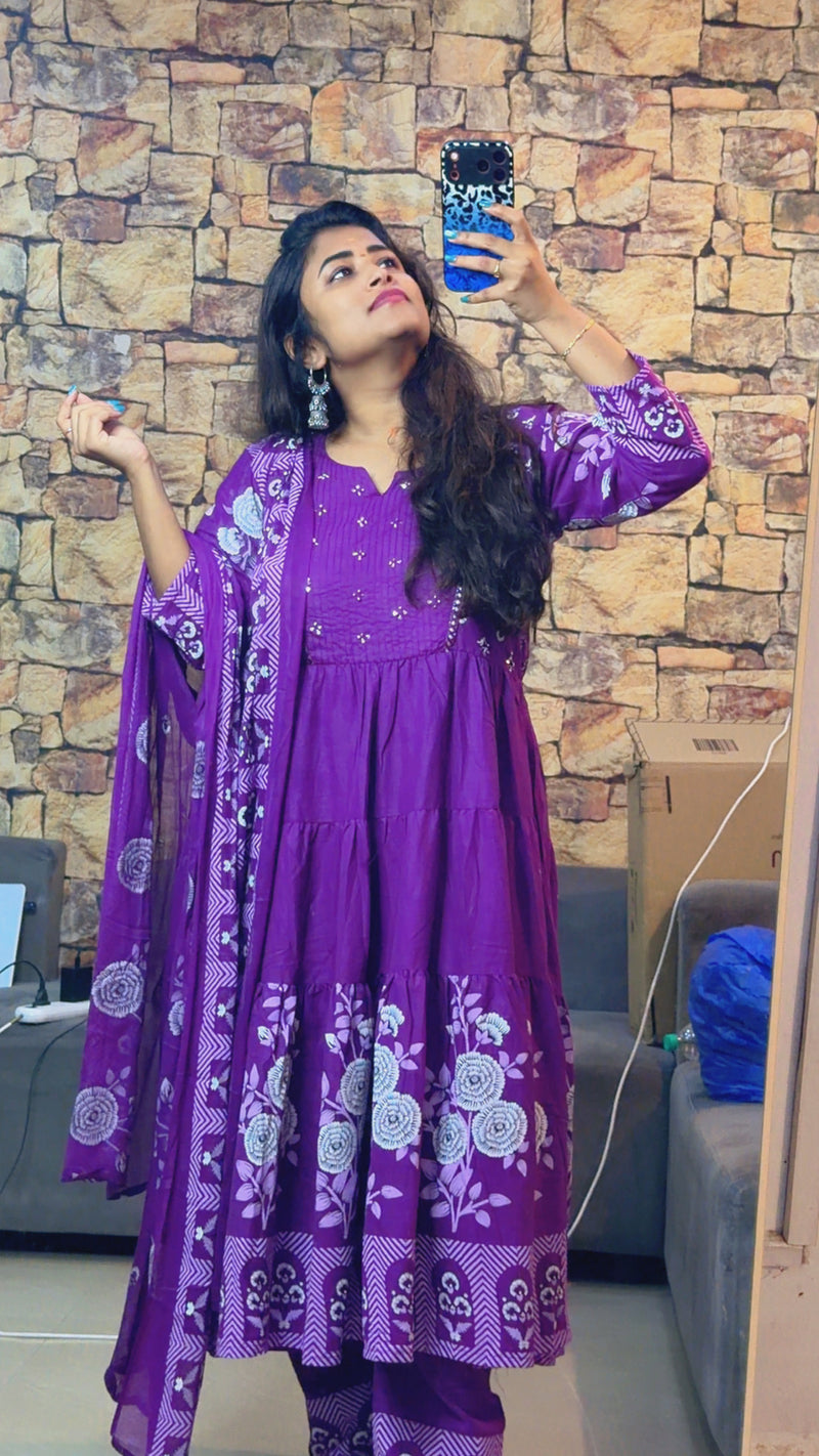 PURPLE 3 TIER 3PC SET