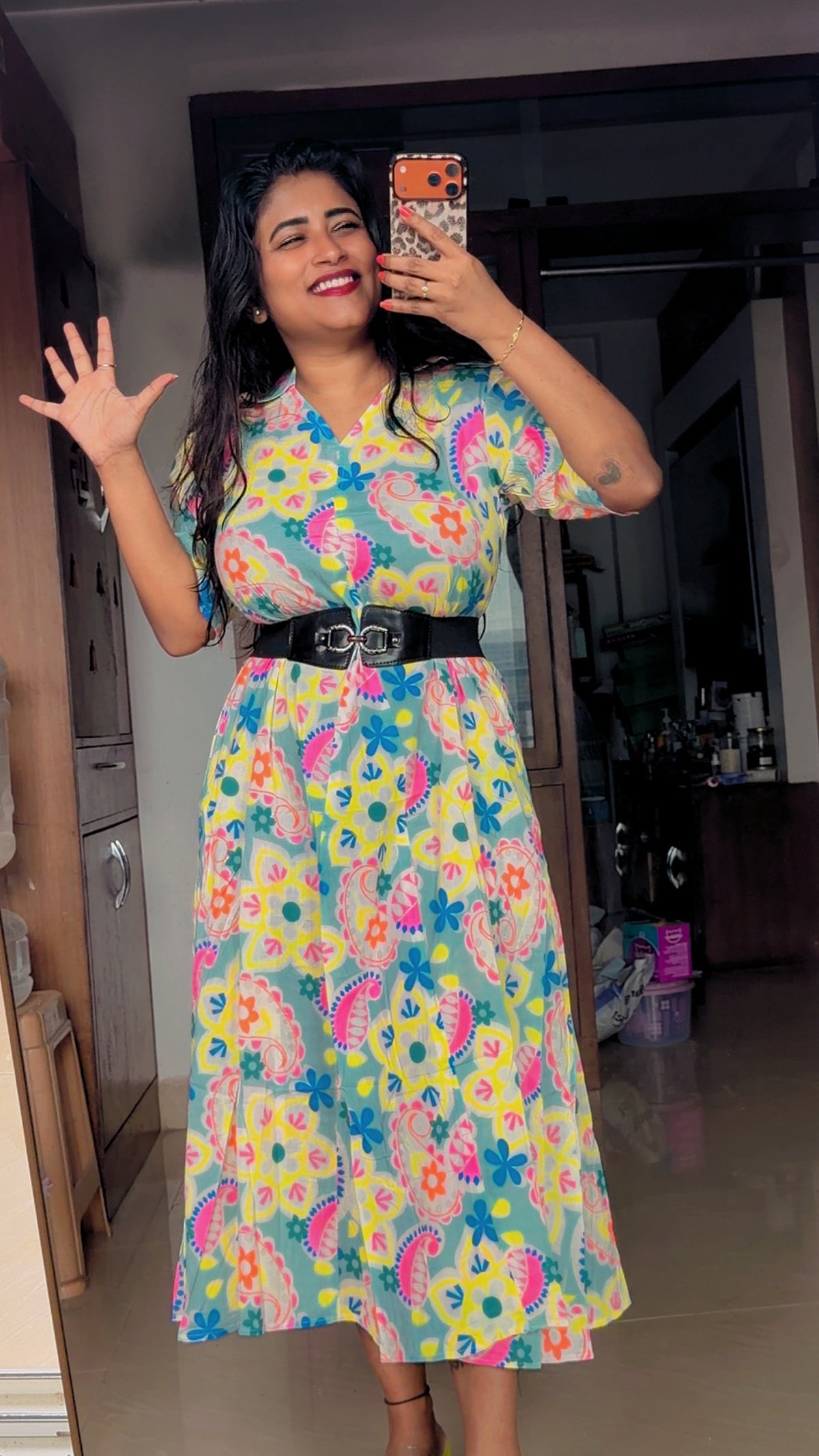 Radium belt frock